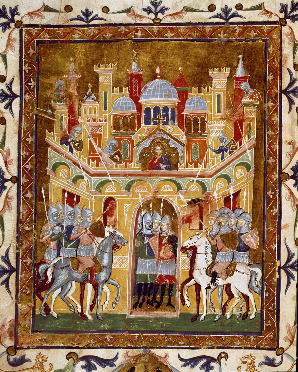 Keresztes hadjáratok: Jeruzsálem védelme (miniatűr alkotó: Unknown artist