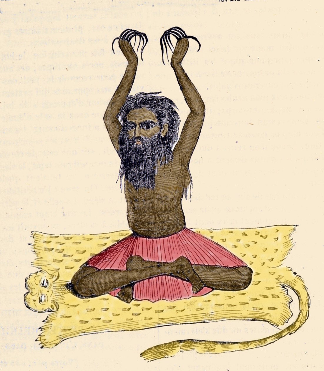Kultúra, civilizáció és indiai társadalom: egy fakír (faquir) portréja hosszú körmökkel, India. alkotó: Unknown artist