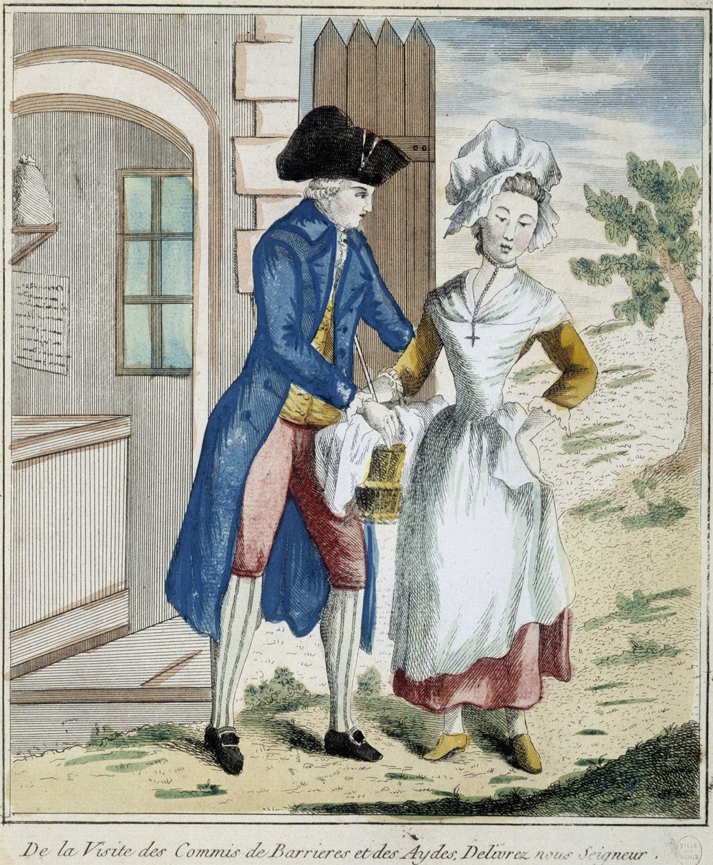 Vám: sorompóadó - karikatúra 1800 körül alkotó: Unknown artist
