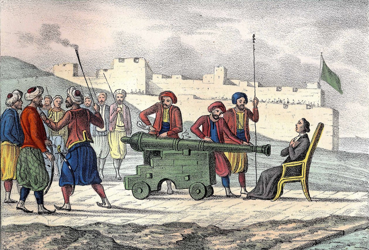 LE VACHER atya (Jean Levacher) francia misszionárius halála Algírban 1683-ban Algír Duquesne bombázása közben. Léon Galibert „” L
