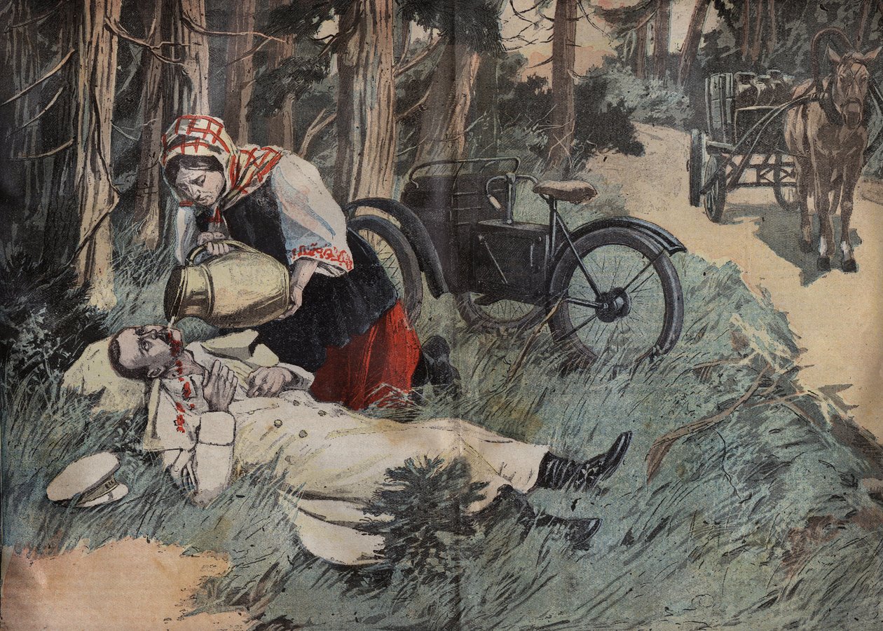 György Alekszandrovics orosz nagyherceg (1871-1899) halála, egy Abbas Tuman (Kaukázus) (Oroszországi György Alekszandrovics) metszet Le-Pelerinből” 1899. alkotó: Unknown artist