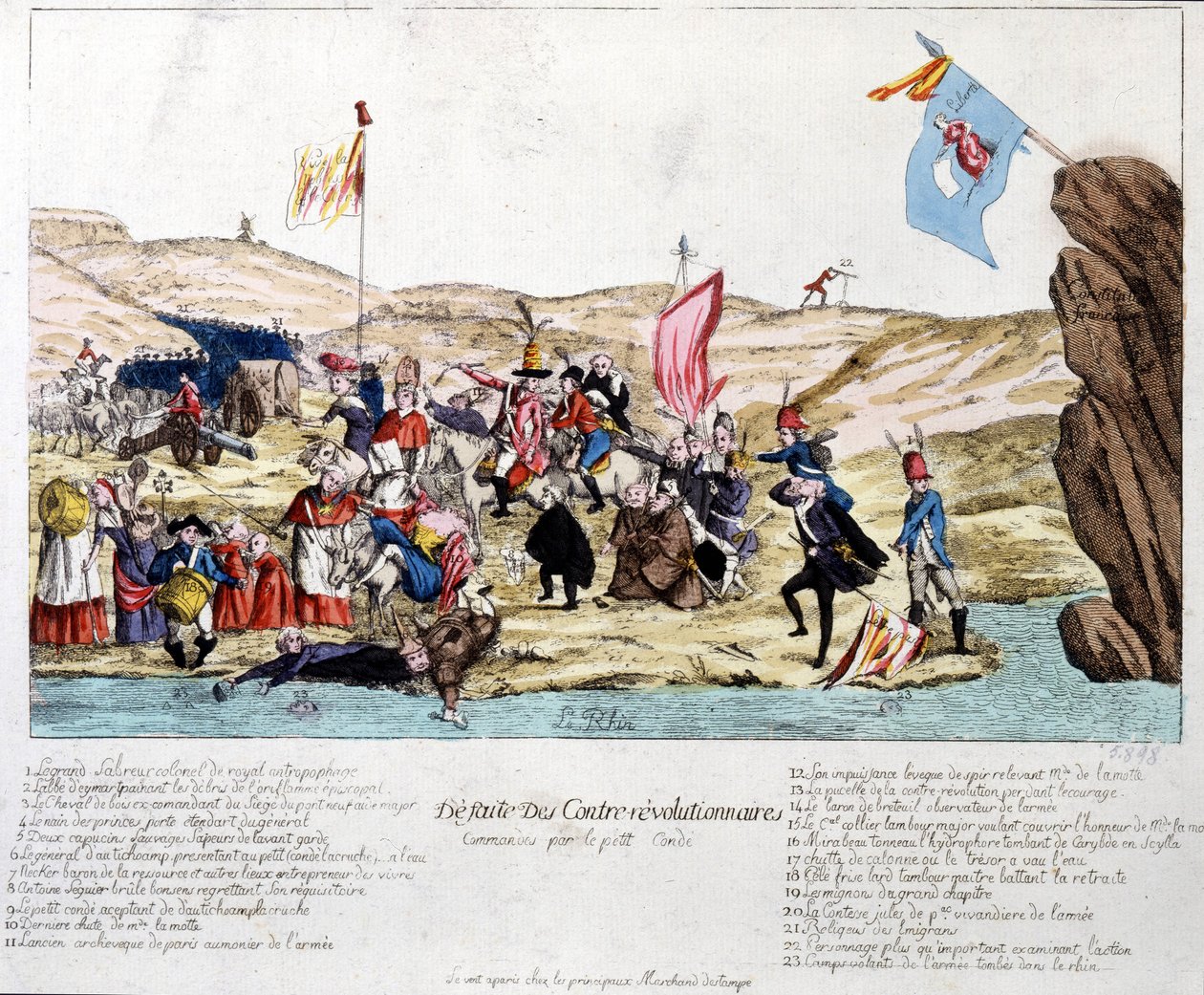 A Peer Condé által irányított ellenforradalmárok veresége Elzászban, 18. század végén alkotó: Unknown artist