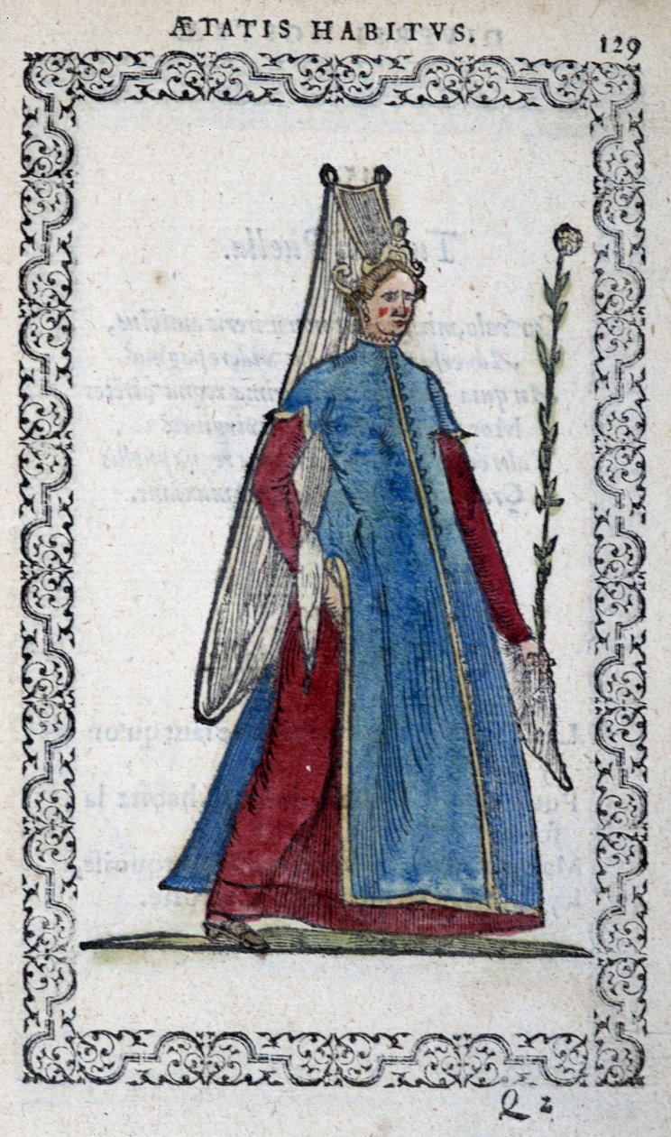 Demoiselle de Turk – Jean Sulperius „Habits et effigies” című könyvében alkotó: Unknown artist