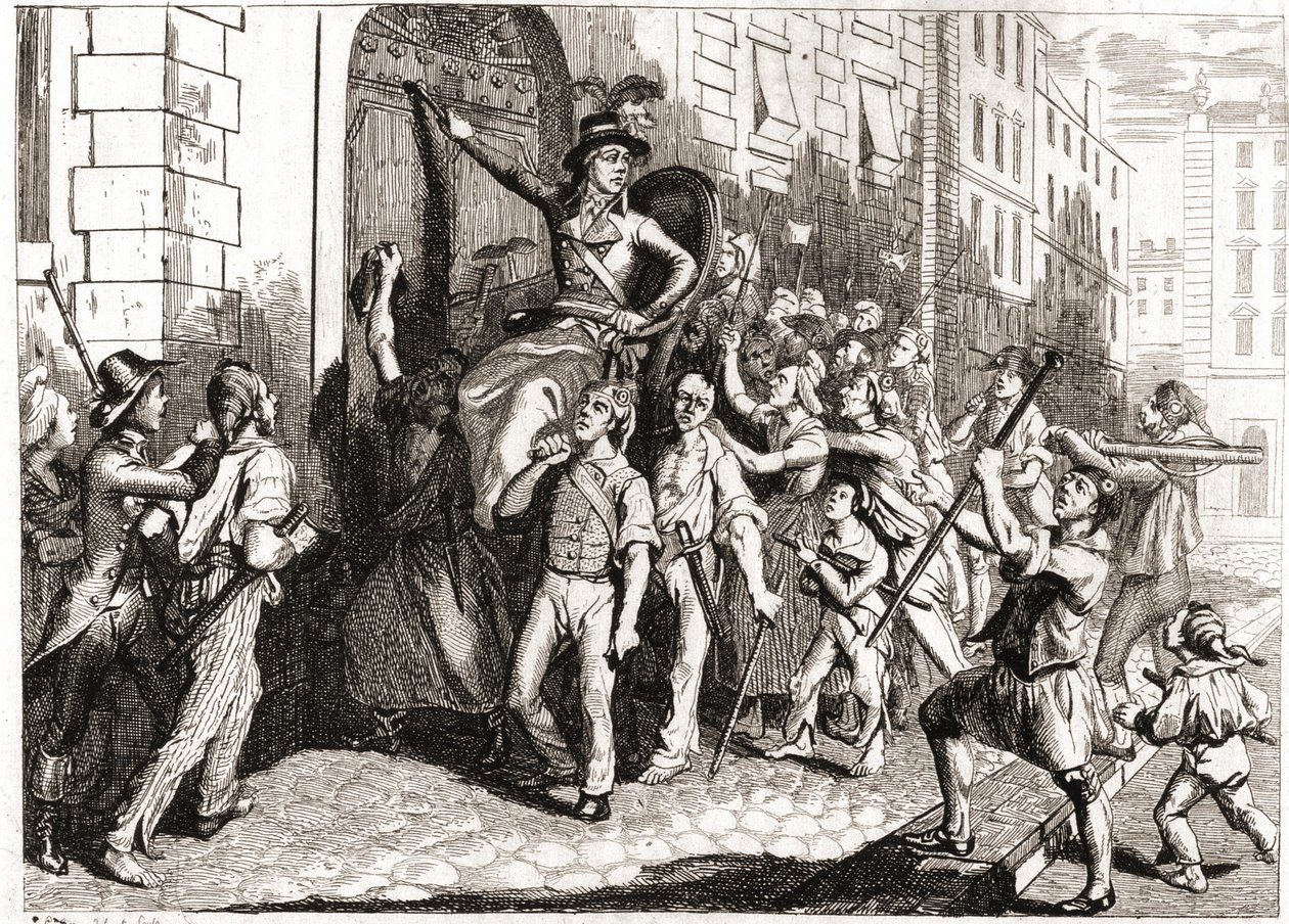 Lyon épületeinek lerombolása a francia forradalom idején. alkotó: Unknown artist