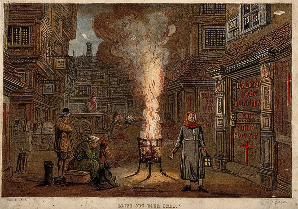 A londoni nagy pestisjárvány, 1665 alkotó: Unknown