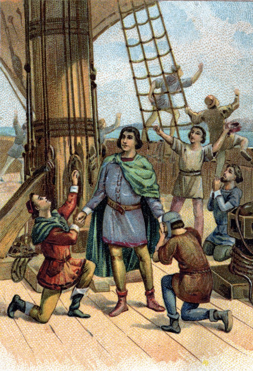 Kolumbusz Kristóf (Cristoforo Colombo) Amerika felfedezése 1492-ben. alkotó: Unknown artist