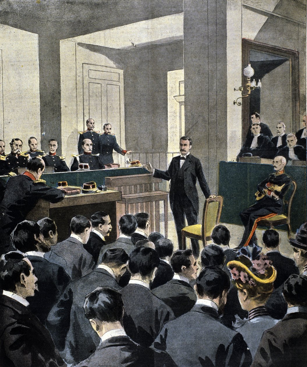 Dreyfus-ügy: Georges Picquart alezredes (1854-1914) vallomása Emile Zola író perében (a J
