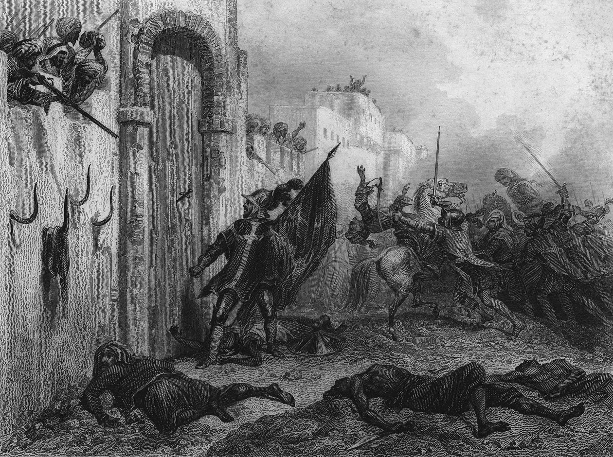 V. Károly Algír ostrománál 1541 októberében a francia Sir Pons de Balaguer, Málta lovagja tőrét a Bab-Azoun kapujába ültette, mondván: „Visszajövünk”. Leon Galibert „L