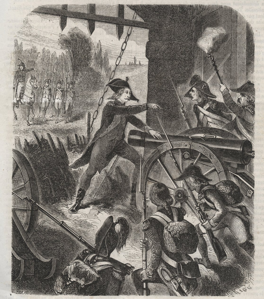 ANGOL FORRADALOM. Desilles hősies tette – francia forradalom: Nancy esete. 1790. augusztus 31-én de Bouille márki (Francois Claude Amour du Chariol, de Bouille márki) (1739-1800) elnyomást indított a Na helyőrség katonái ellen. alkotó: Unknown artist