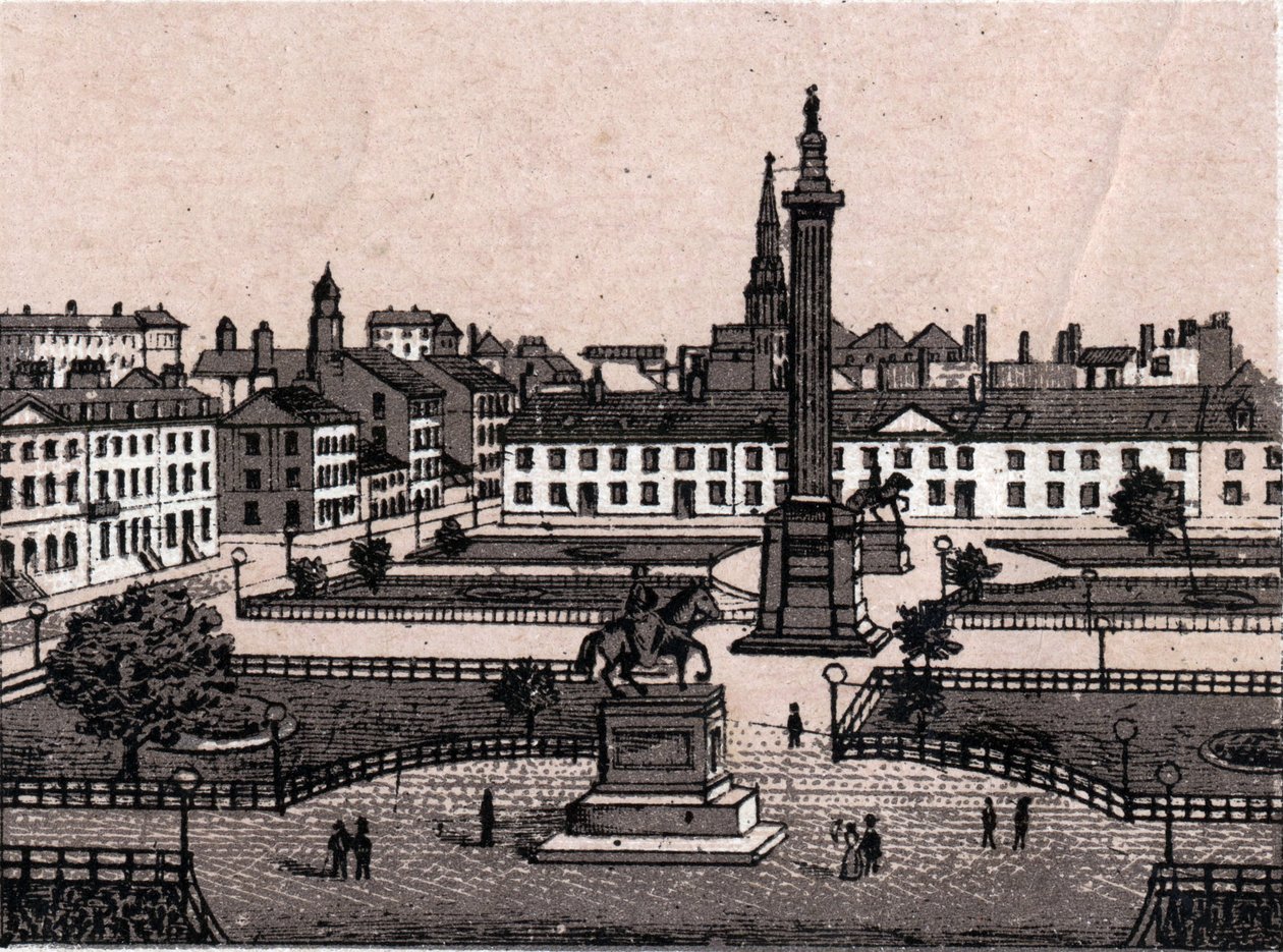 Edinburgh, Skócia: kilátás az Edinburgh-i George Square-re. in "" A világ 168 nézetet szemléltet"" Keltezés nélküli (19. század vége) alkotó: Unknown artist