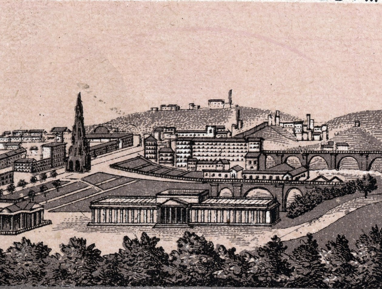 Edinburgh, Skócia: kilátás a városra Edinburgh várából. in "" A világ 168 nézetet szemléltet"" Keltezés nélküli (19. század vége) alkotó: Unknown artist