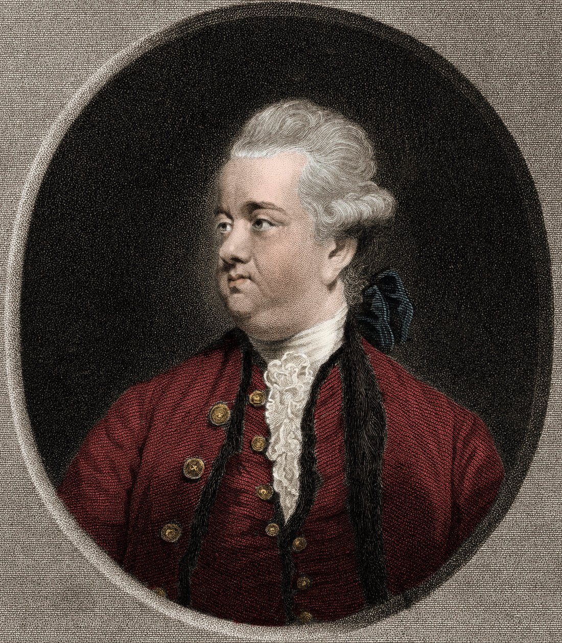 Edward Gibbon 1737-1794 - metszet - XIX alkotó: Unknown artist
