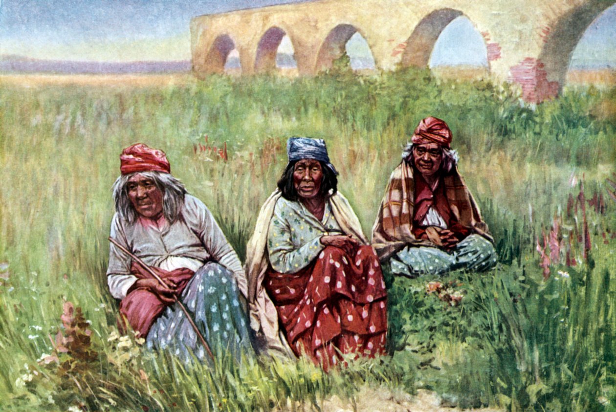 Idős amerikai őslakos nők, Kalifornia alkotó: Unknown artist