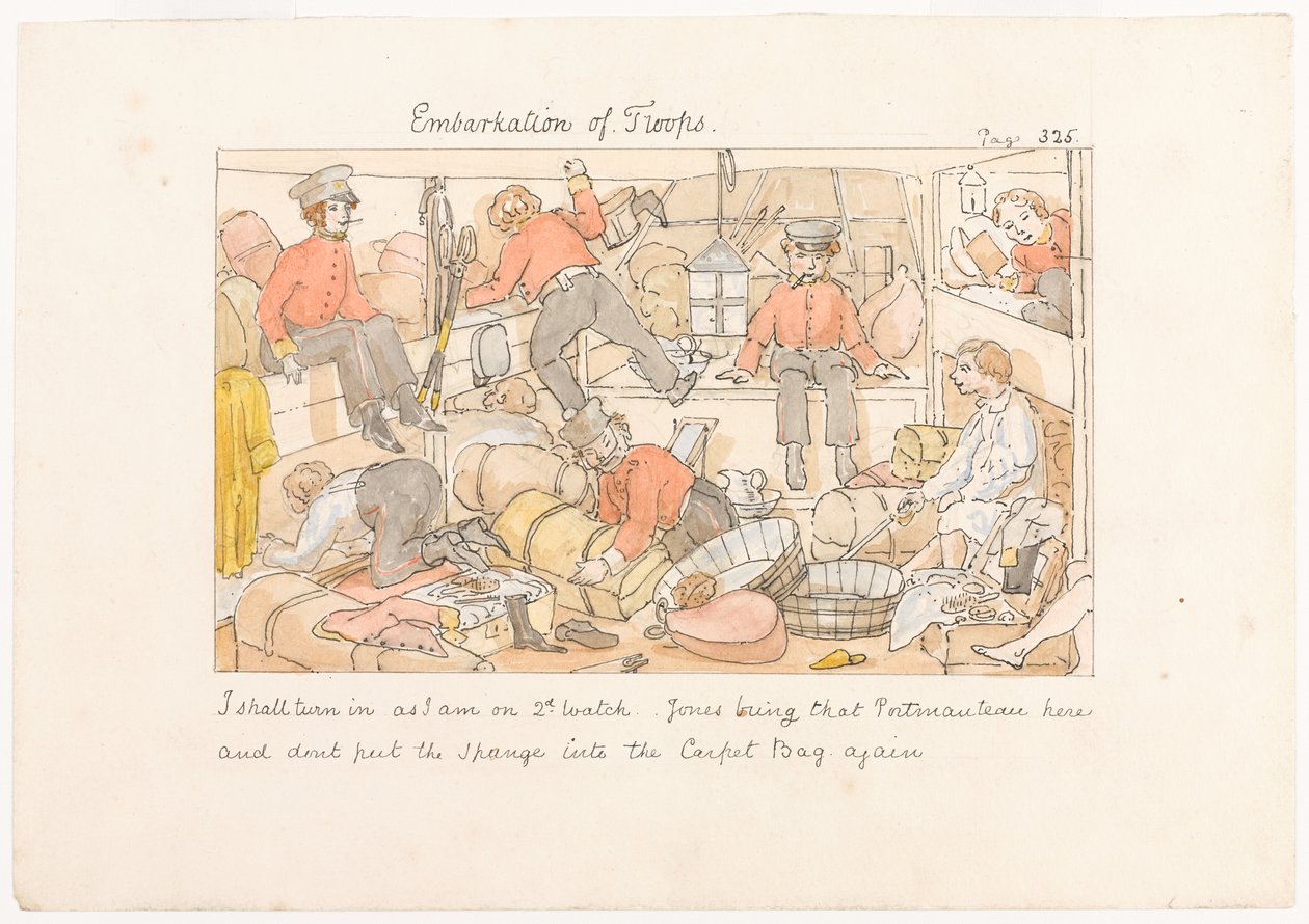„Embarkation of Troops”, „Az élet jelenetei egy gyalogezredben” című filmből alkotó: Unknown artist