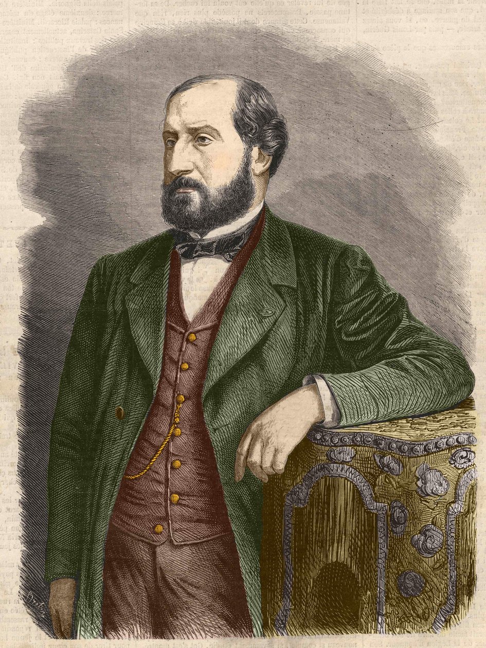 Emile Augier francia drámaíró (1820-1889). alkotó: Unknown artist