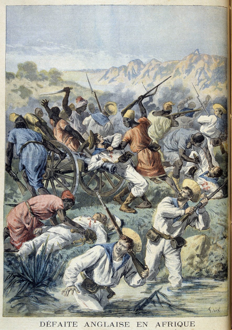 Angol vereség Afrikában – az 1894.03.05-i „” Le Petity Journal”-ban alkotó: Unknown artist