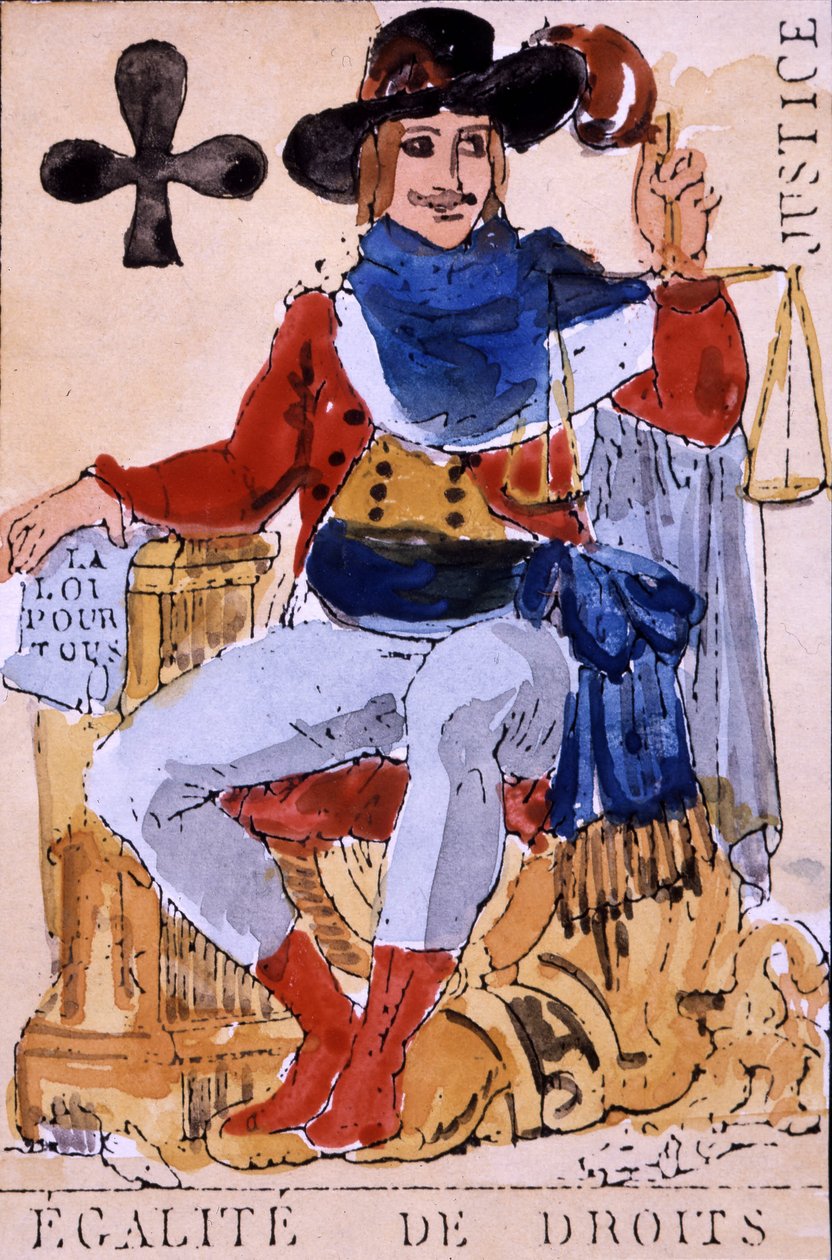 Egyenlő jogok – Forradalmi játékkártya alkotó: Unknown artist