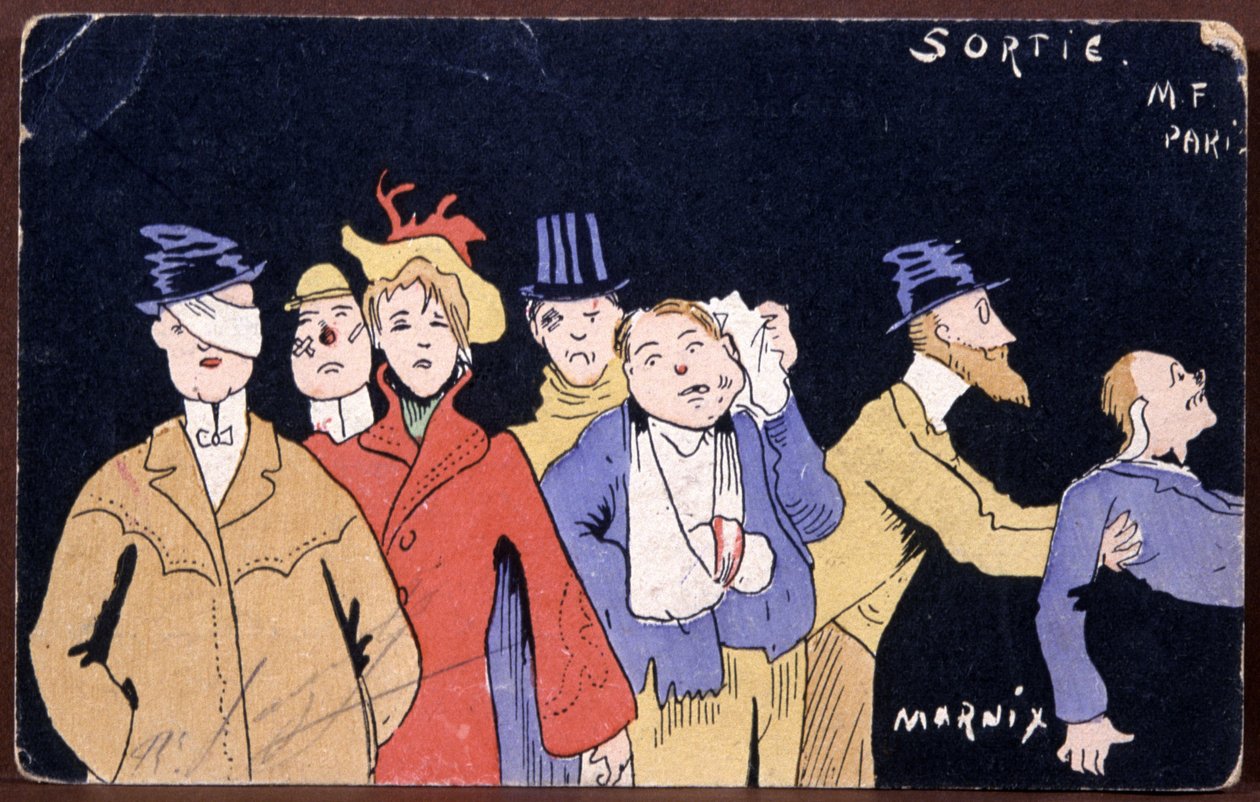 Exit M. F. Paki, 20. század eleje (illusztráció) alkotó: Unknown Artist