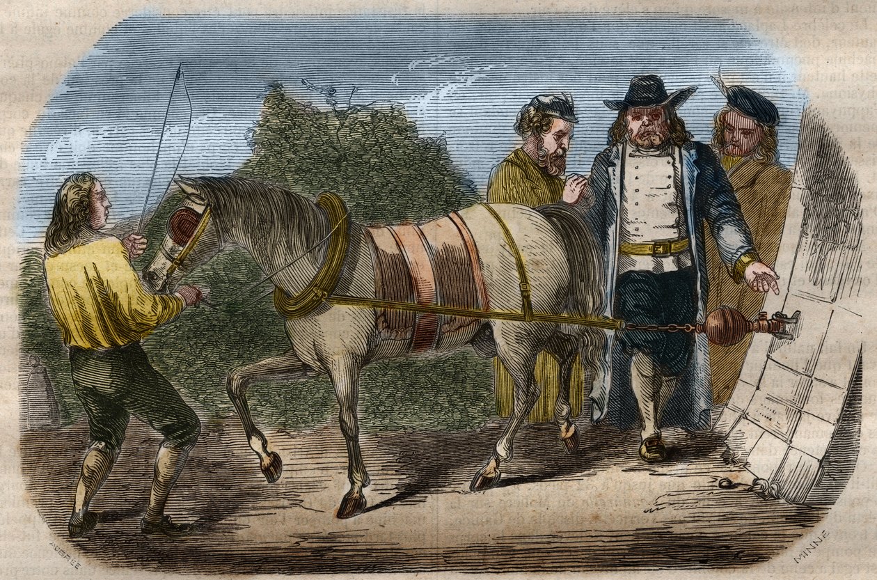Otto von Guericke tapasztalata (Otto de Guericke alkotó: Unknown artist