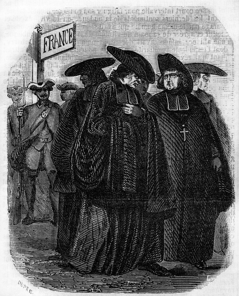 A jezsuiták kiűzése Franciaországból az országgyűlések határozatával 1762-ben. alkotó: Unknown artist