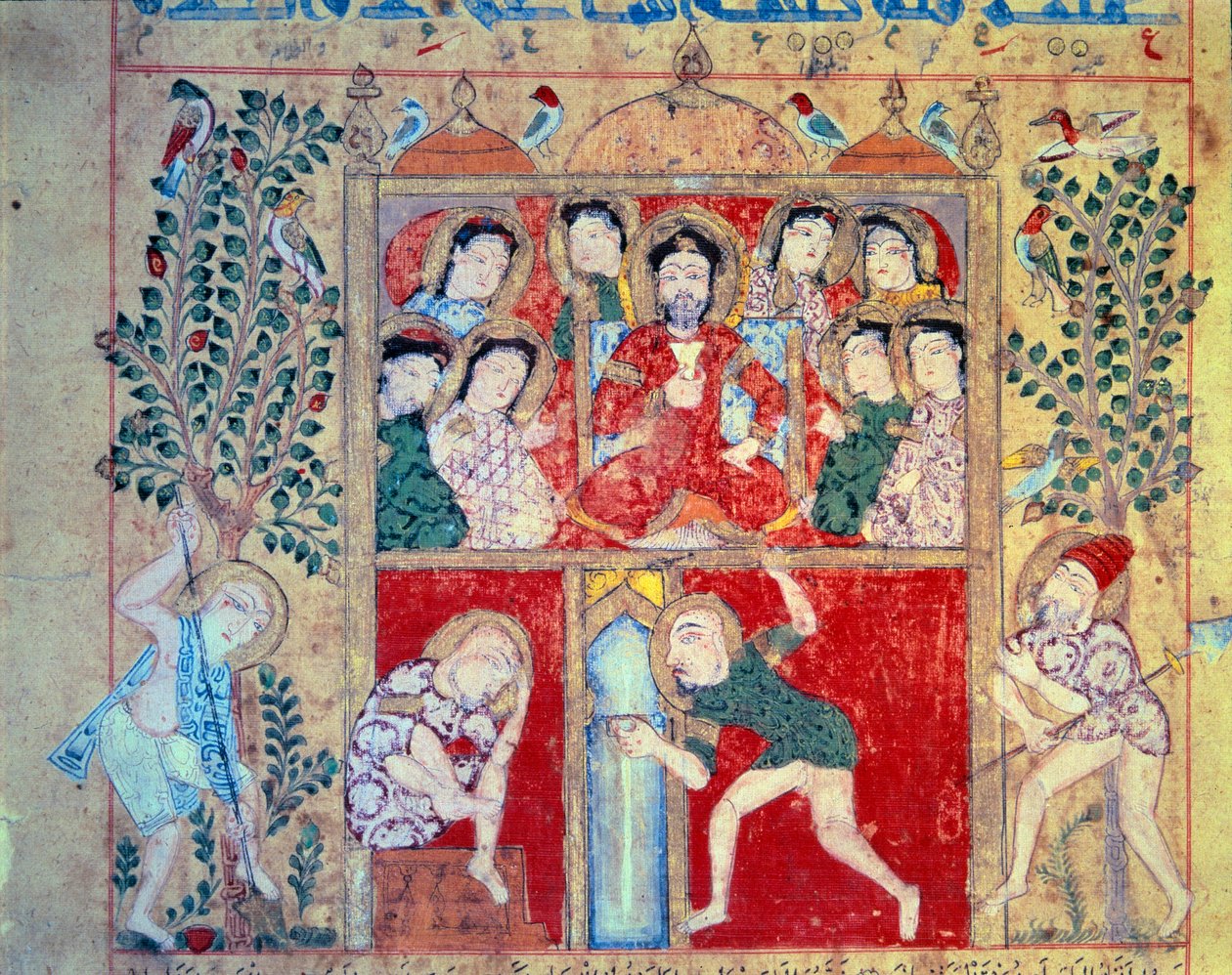Kedvenc Guerison. Miniatűr a Theriák könyve kéziratból. Kitab al-Diryaq” (27. fólió), írta Claude Galien alkotó: Unknown artist
