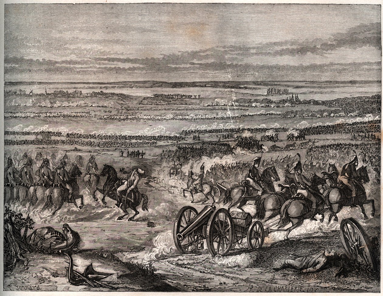 Első koalíció: La Favorite-i csata (Olaszország), 1797. január, Napóleon francia csapatai és az osztrák hadsereg között az első olasz hadjárat során (1796-1797) - La Favorite-i csata, Olaszország, 25. Nivose, 5. év (január) 1797). Egy eljegyzés duri alkotó: Unknown artist