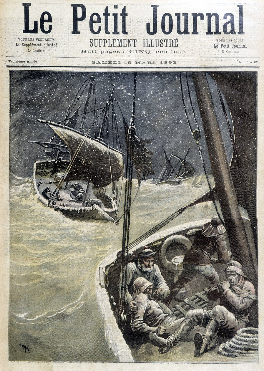 Új-fundlandi halászok – az 1892.03.19-i „” The Petity Journal”-ban alkotó: Unknown artist