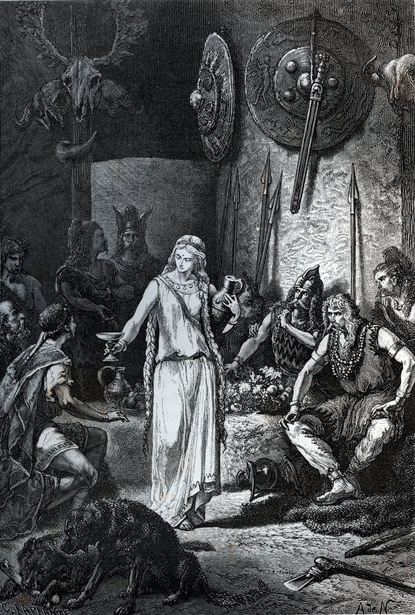 Fondation de Marseille, Kr.e. 600: A görög tengerészek érkezésének napján a Nams vezetője étkezést szervez, melynek során Gyptisz (vagy Petta) lányának egy csészével kell feleségét választania. A görögök meghívást kaptak a bankettre és a alkotó: Unknown artist
