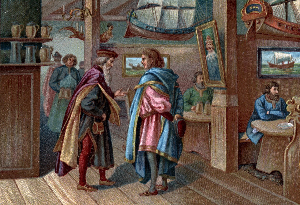 Egykori bevásárlóközpontok: Lübeck hajóskamrája a 17. században alkotó: Unknown artist