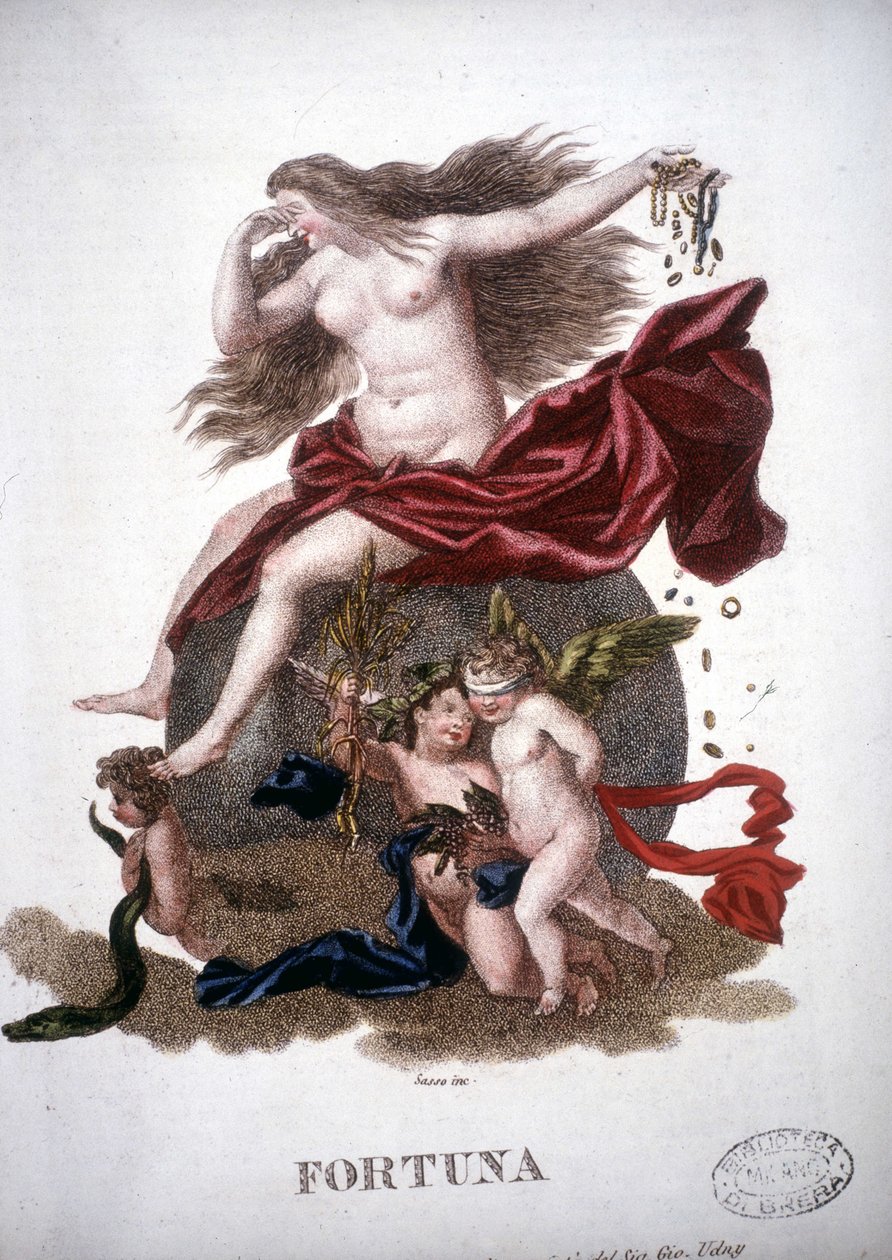 Fortuna (Fortune) - a mitológiai szótárban alkotó: Unknown artist