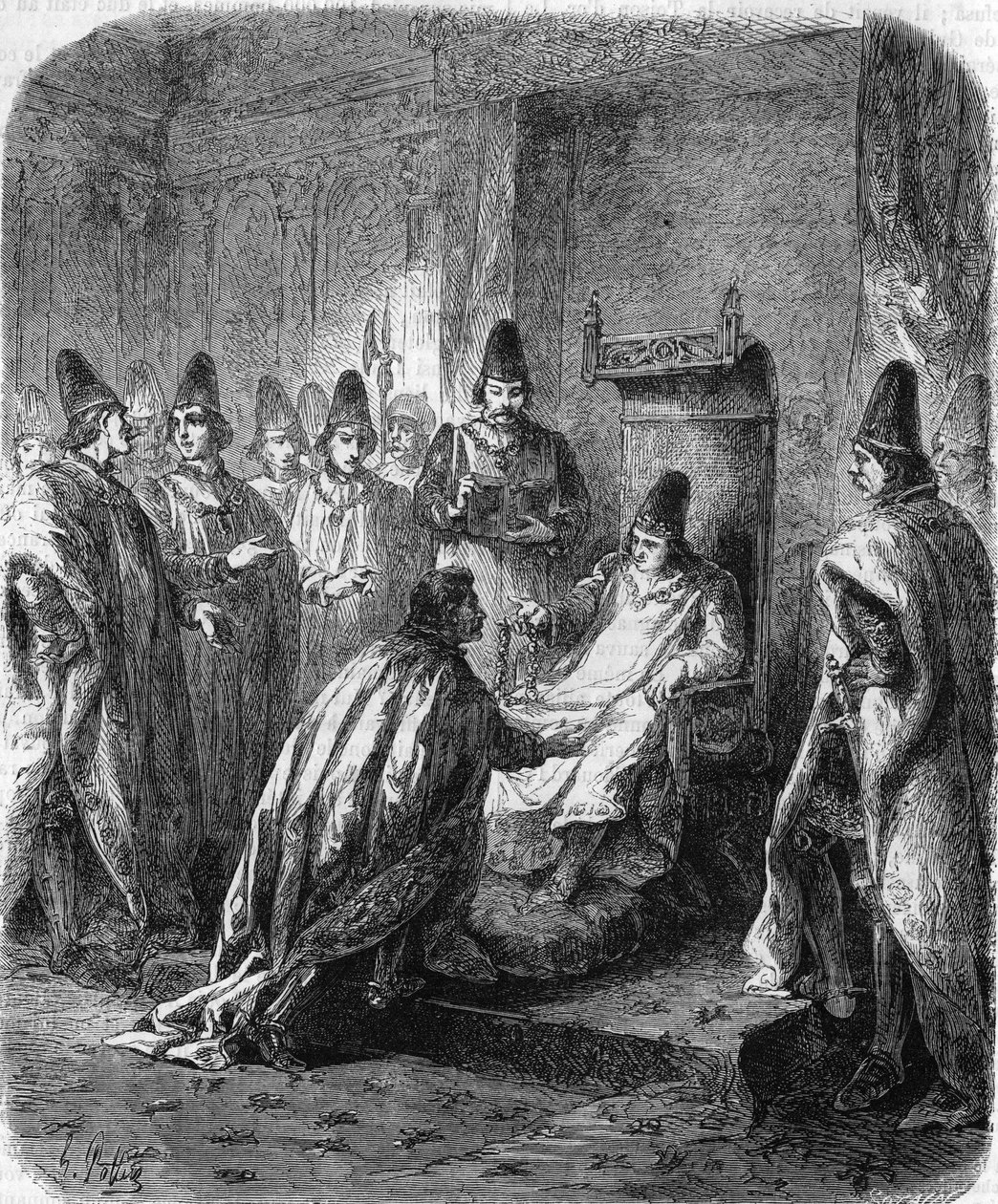 A Szent Mihály-rendet XI. Lajos Amboise-ban alapította augusztus 1-jén alkotó: Unknown artist