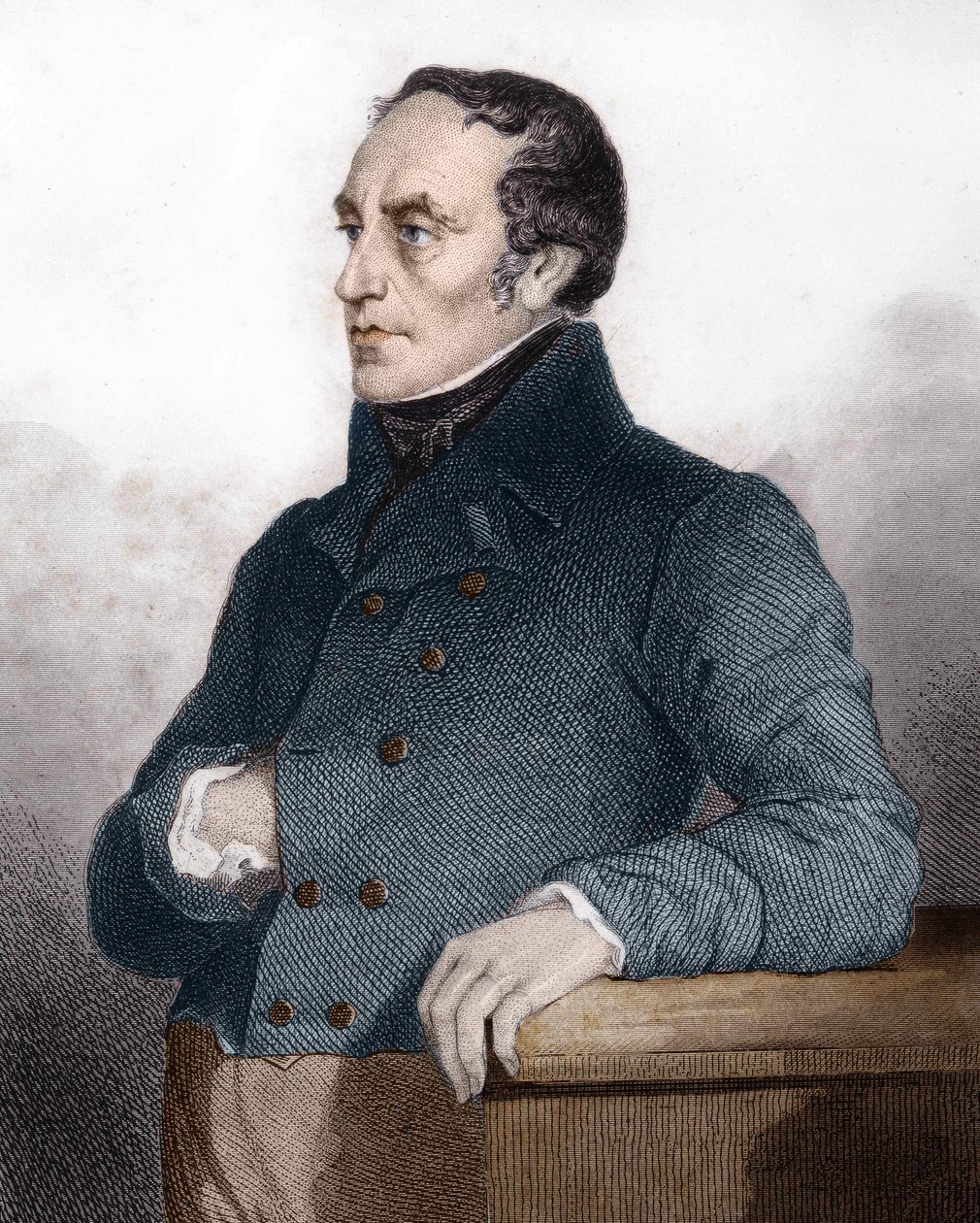 François Guizot (1787-1874), francia politikus és történész – metszet Louis Philippe politikai és magánéletének története c. alkotó: Unknown artist