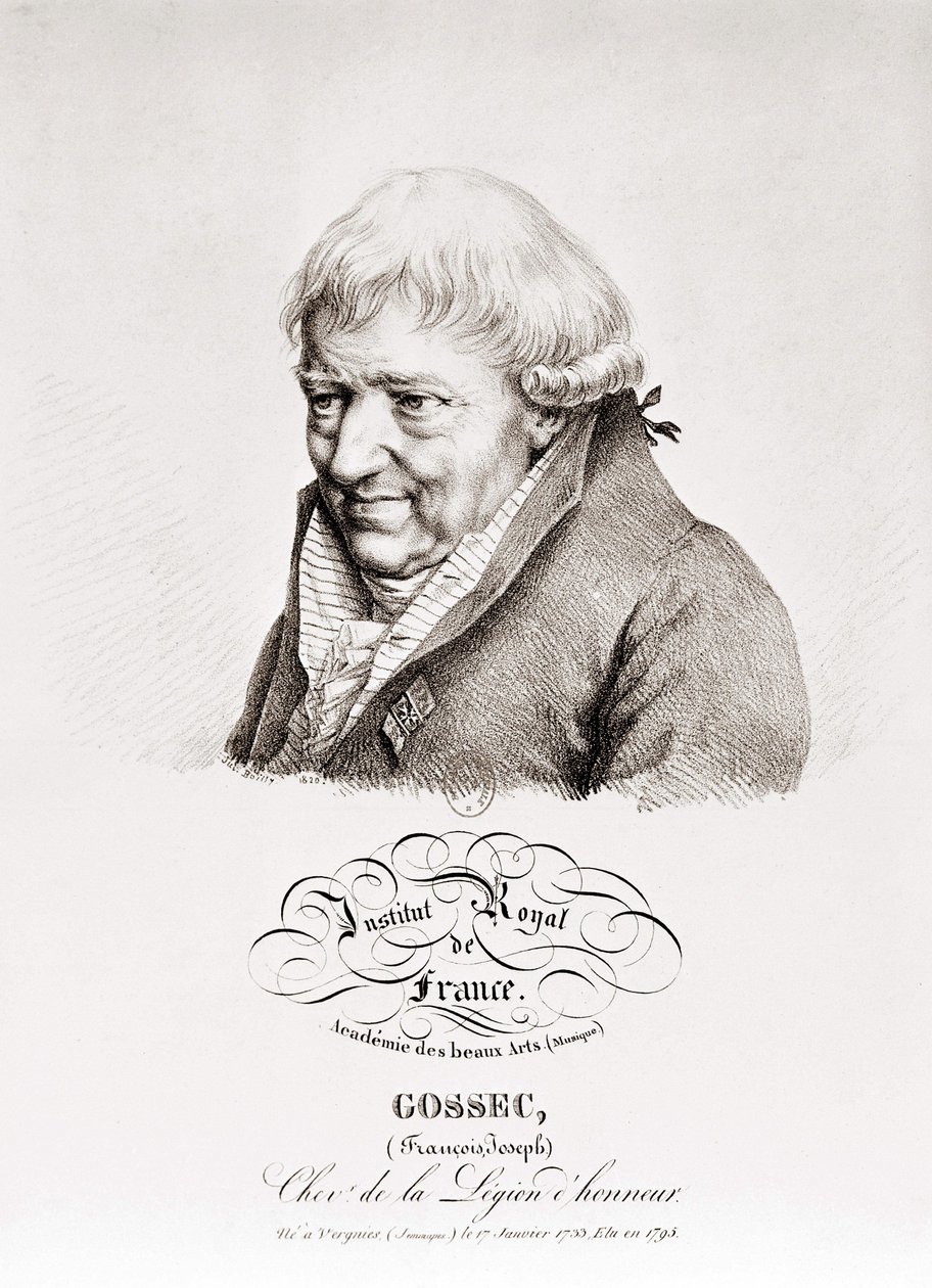 François Joseph Gossec. francia zeneszerző. 1734-1829 alkotó: Unknown artist