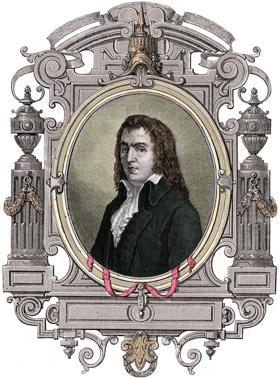 Francia forradalom: „” Francois Babeuf dit Gracchus (1760-1797) forradalmár portréja”” Metszet a XIX. alkotó: Unknown artist