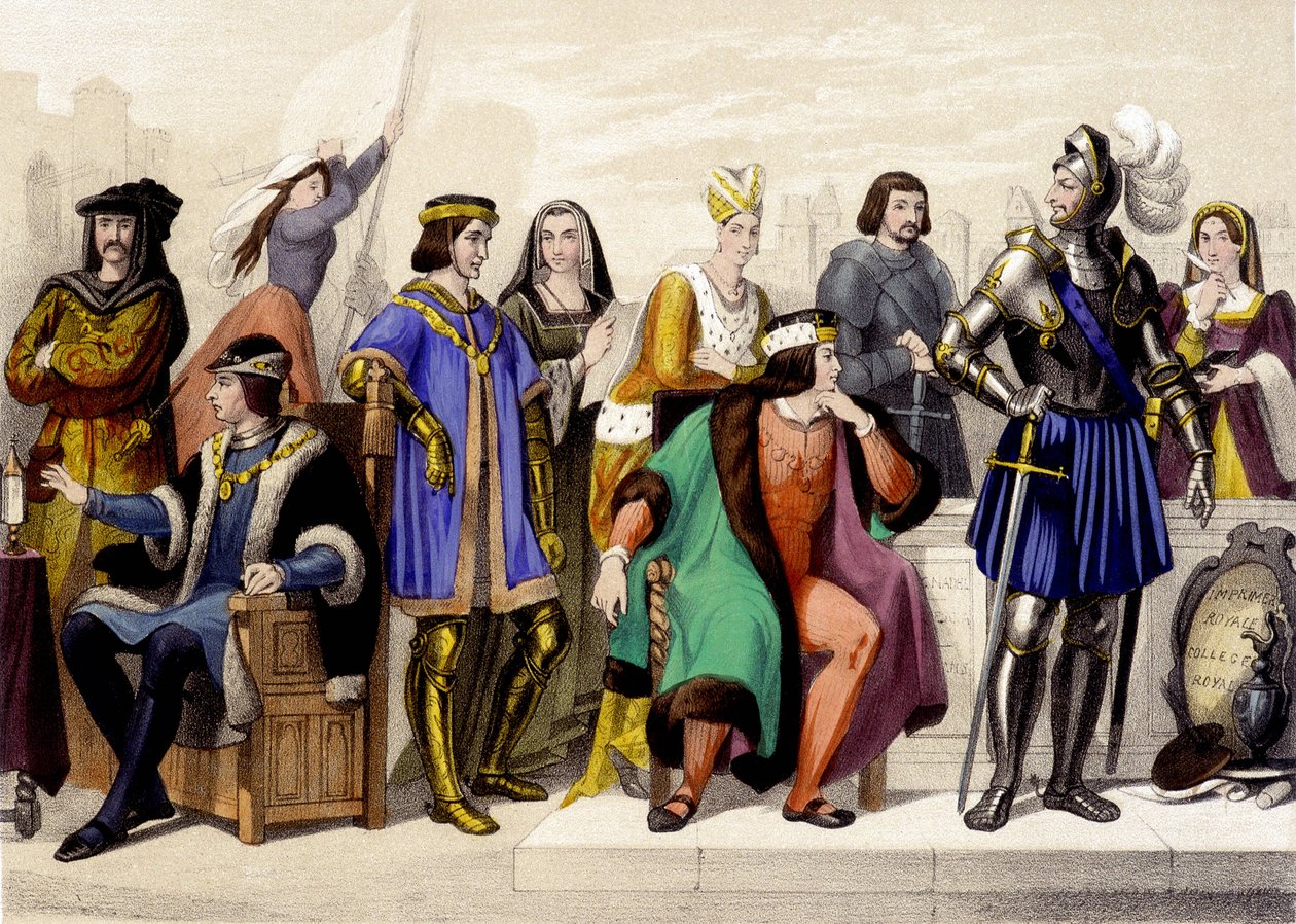 1461-től 1515-ig. XI. Lajos, VIII. Károly, XII. Lajos és 1. Francois. alkotó: Unknown artist