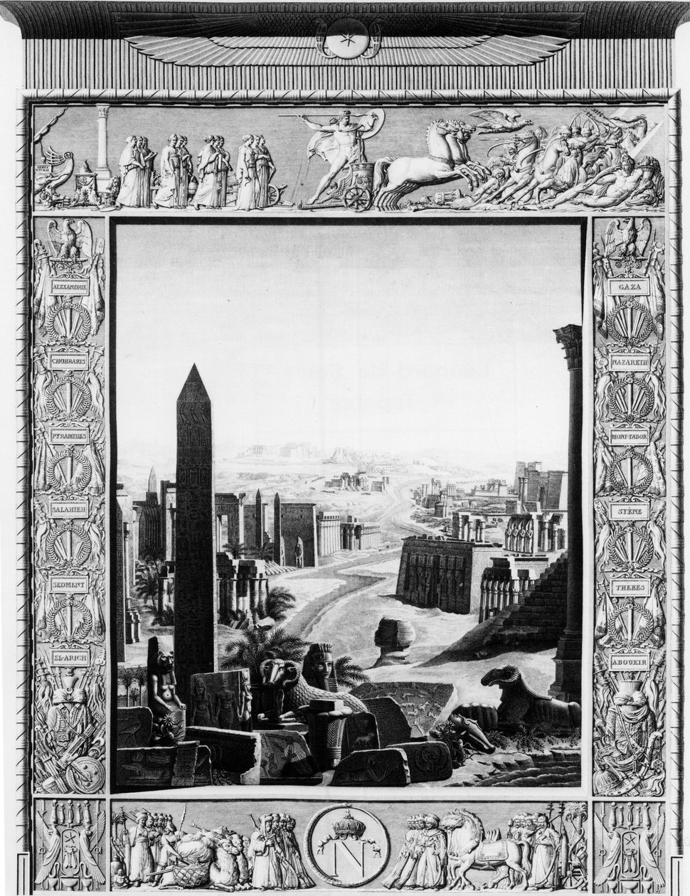 Frontispice of"""Egyiptom leírása"" - 19. század eleje alkotó: Unknown artist