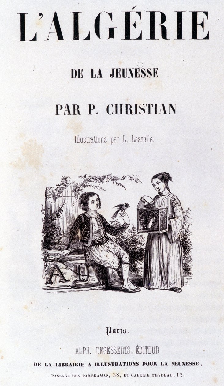 P.Christian „Algéria az ifjúságon keresztül” című könyvének frontispice alkotó: Unknown artist