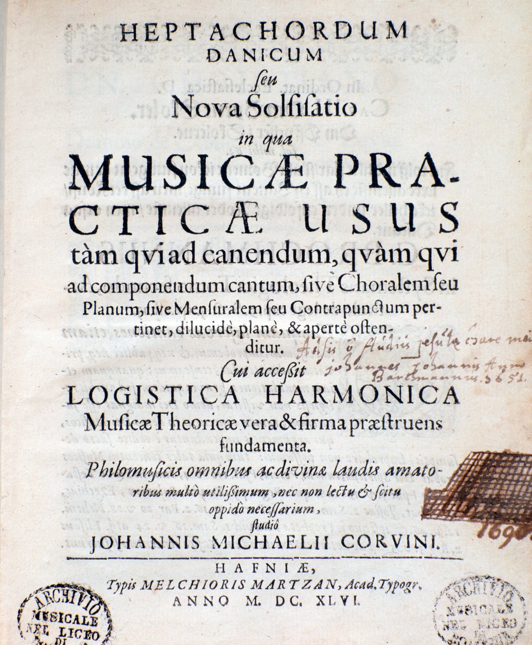 John Michael Corvinus Heptachordum danicum előképe alkotó: Unknown artist