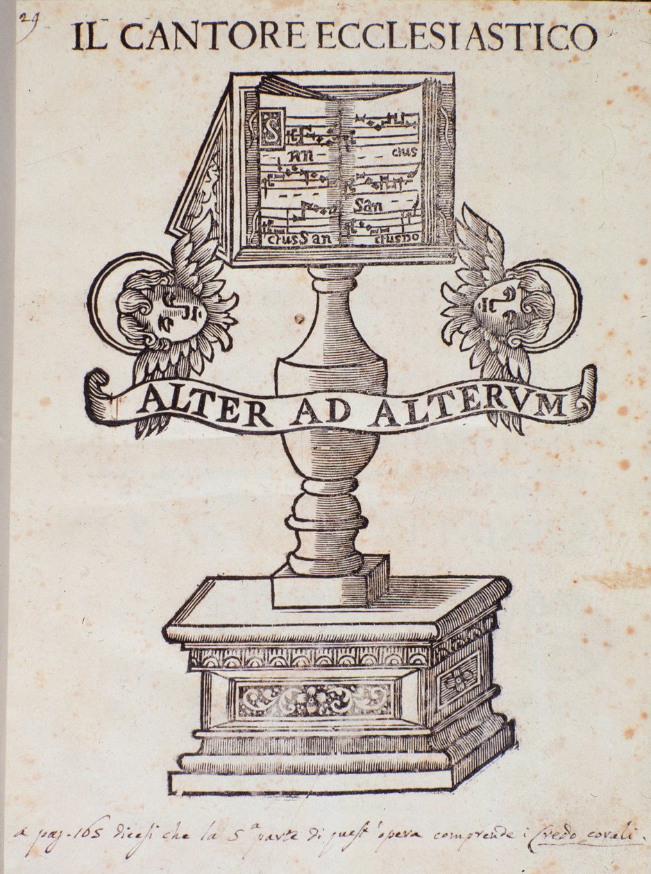 Az Il cantore ecclesiastico előképe, Giuseppe Frezza dalle Grotte alkotó: Unknown artist