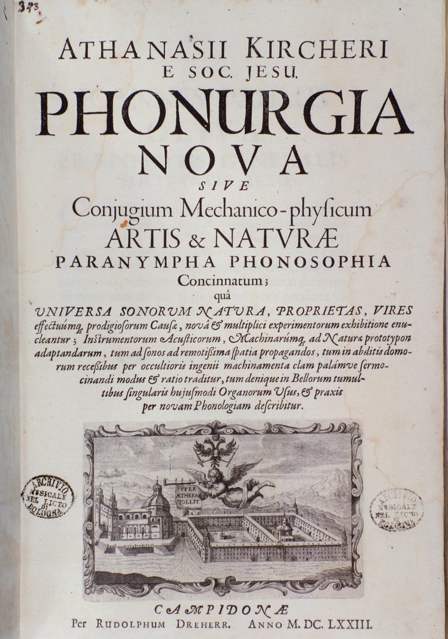 A Phonurgia nova homlokzata (1673) alkotó: Unknown artist
