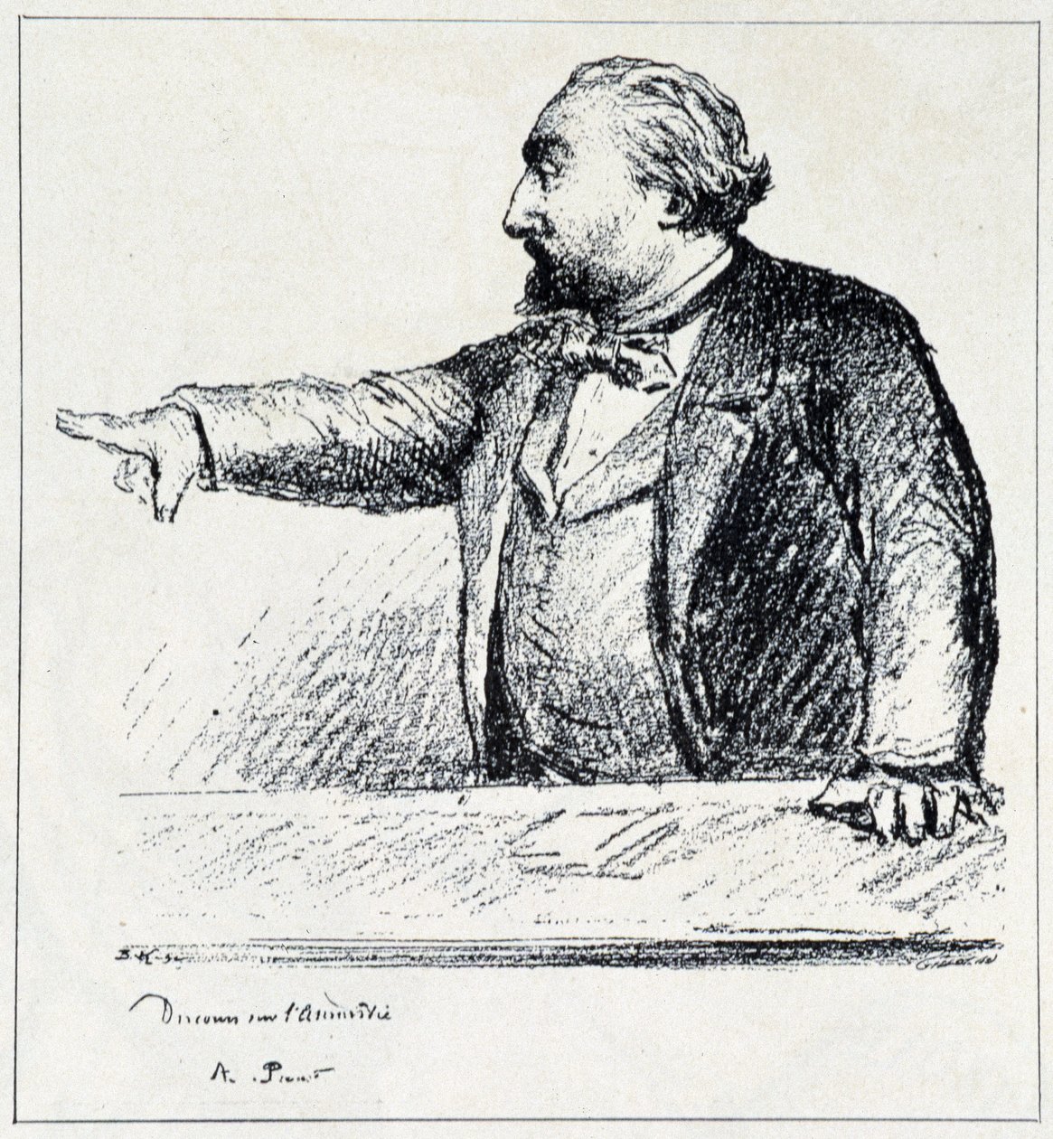 Gambetta beszédet mond az Amnesty-ről. alkotó: Unknown artist