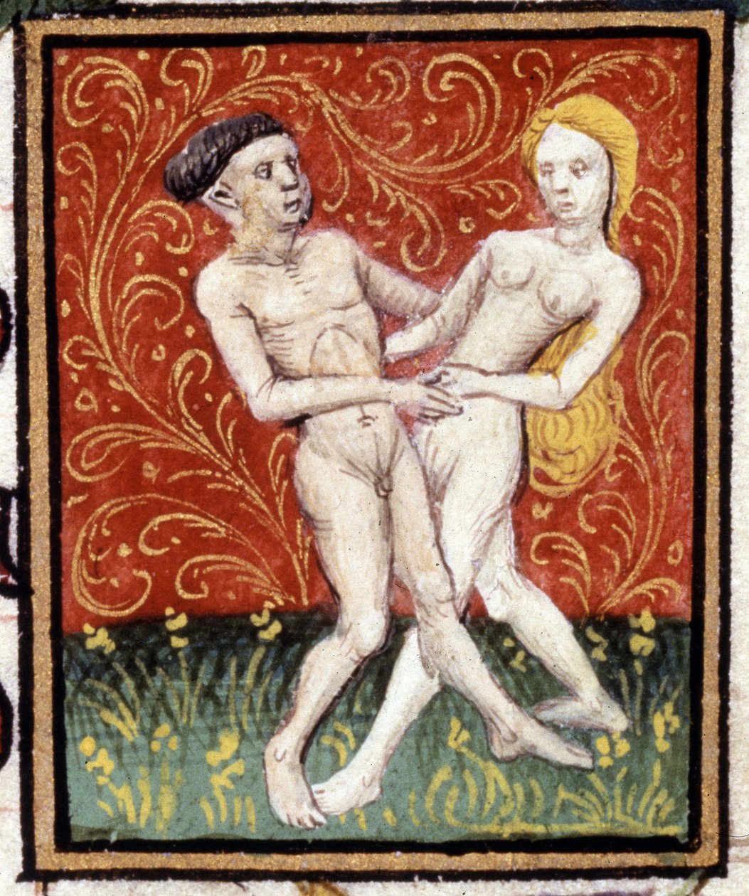 Ikrek. Miniatűr horoszkóp. 15. századi kézirat. Bibl. Trivulziana, Milánó. alkotó: Unknown artist