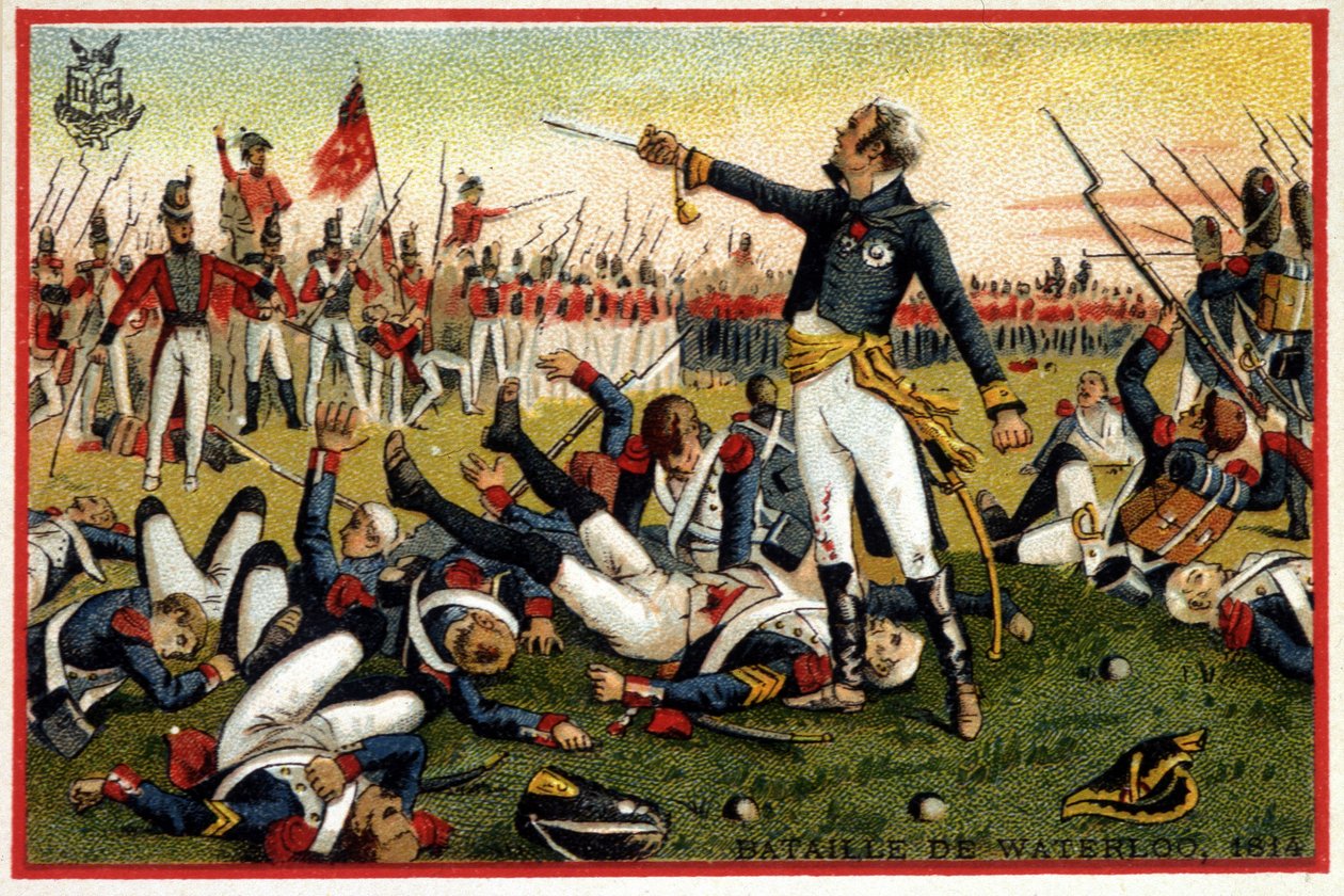 Cambronne tábornok a waterlooi csatában (1815) – krom., 19. század vége alkotó: Unknown artist