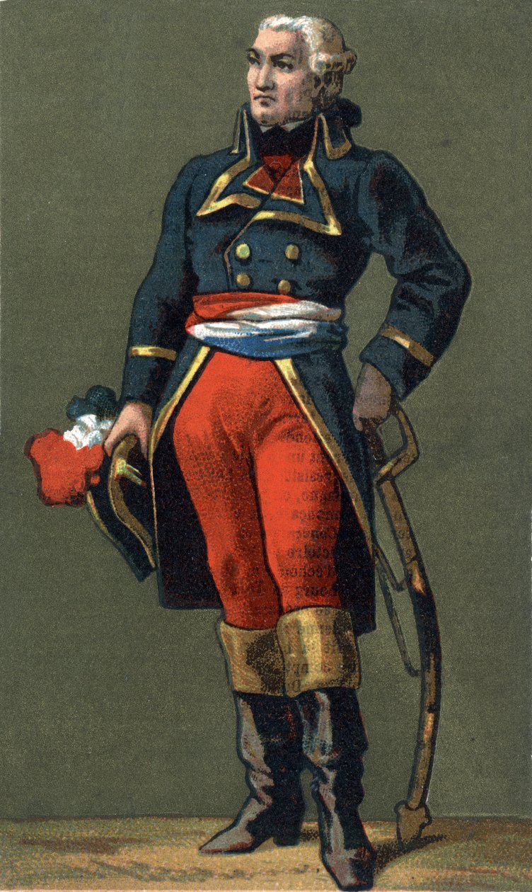 Dumouriez tábornok.Charles Francois du Perier, dit du Perier du Mourier, majd Dumouriez General francais (1739-1823). A 19. század kromolitográfiája alkotó: Unknown artist