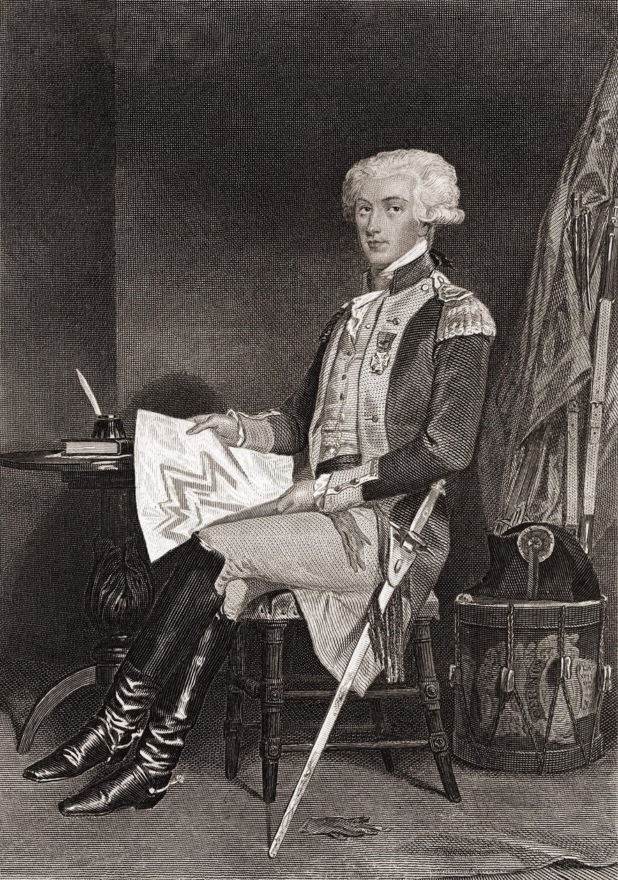 La Fayette tábornok (Lafayette) (1757-1834). alkotó: Unknown artist