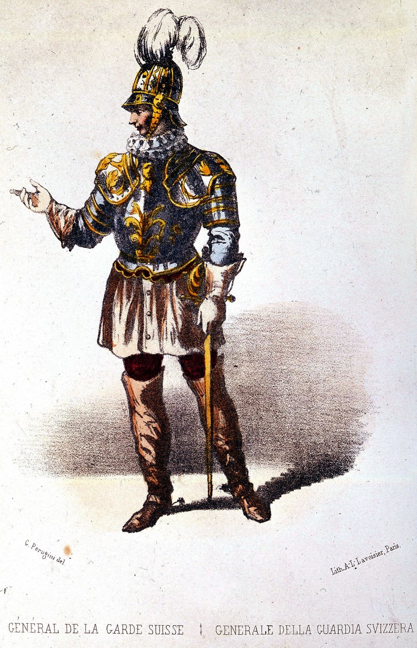A svájci gárda tábornoka, 1860 körül alkotó: Unknown artist