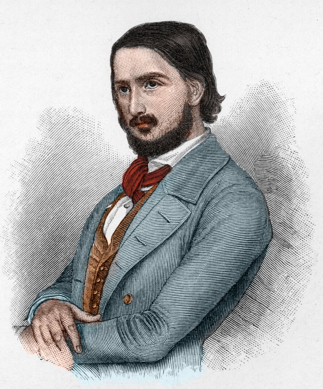 Georg Friedrich Rudolph Theodor Herwegh (1817-1875) német költő, forradalmár és műfordító. alkotó: Unknown artist