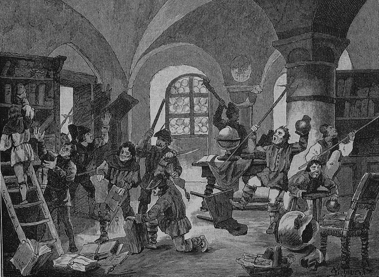 Német parasztháború (1524-1526): Roggenburgban (Bajorország, Németország) a gazdák nyüzsgése. alkotó: Unknown artist