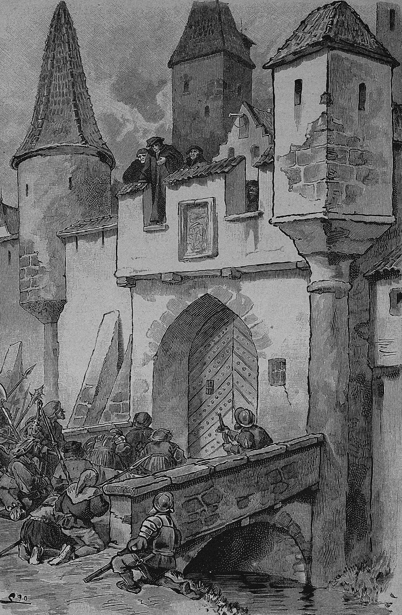 Német parasztháború (1524-1526): Johann Eberlin Gunzburg német teológus és társadalmi reformátor volt, reformáció Frankföldön. alkotó: Unknown artist