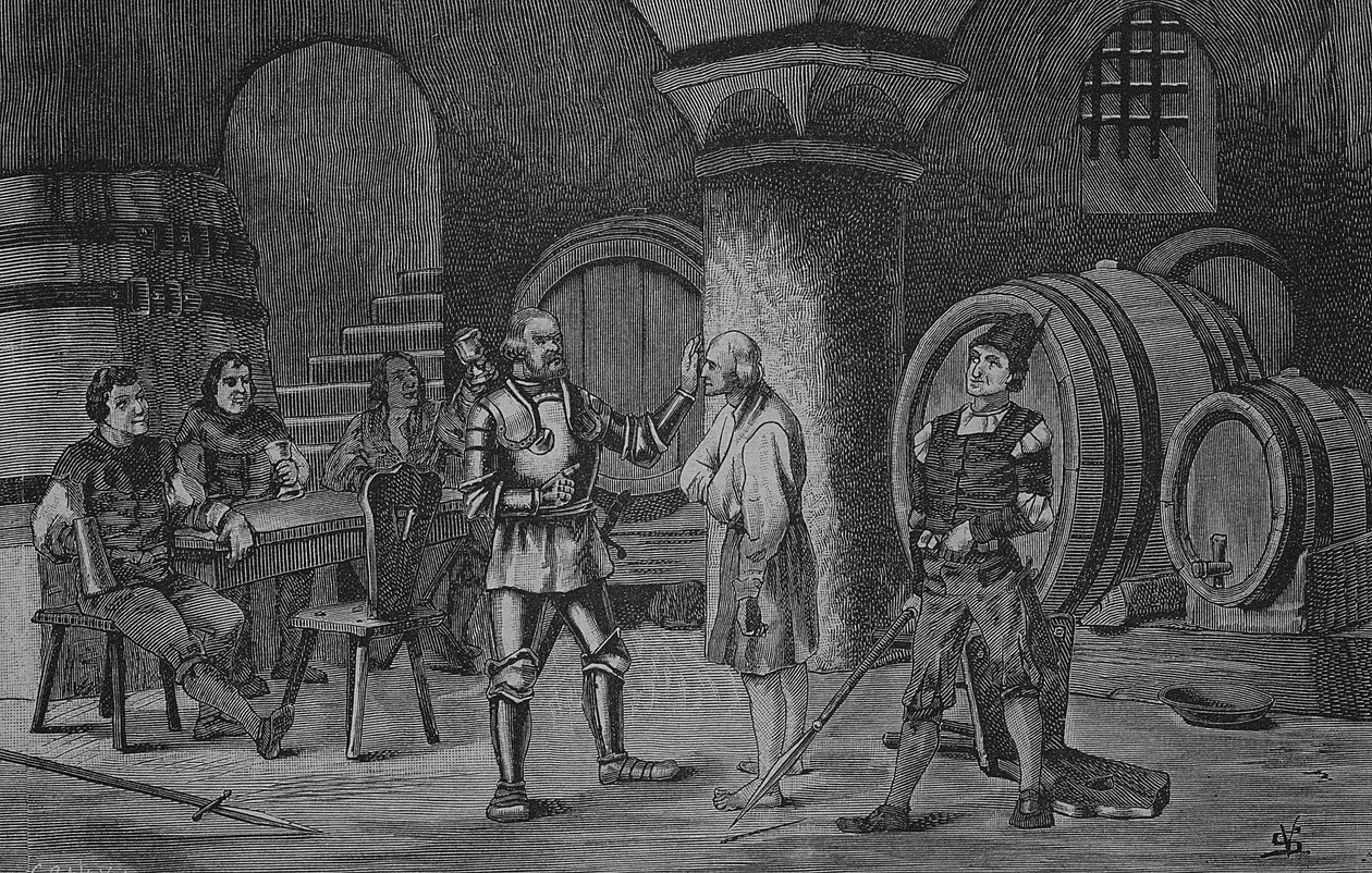 Német parasztháború (1524-1526): Goetz von Berlichingen az amorbachi kolostorban alkotó: Unknown artist